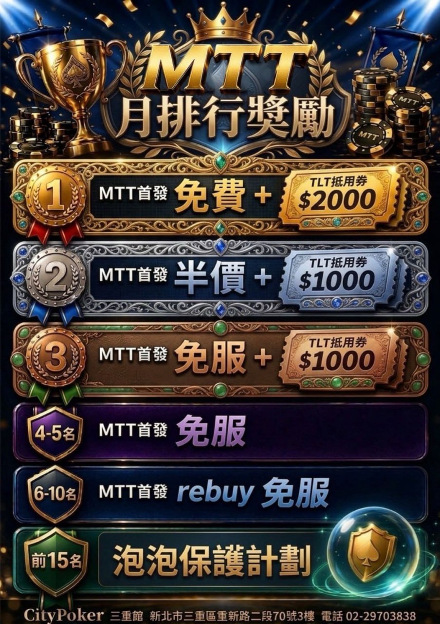 月排行獎勵